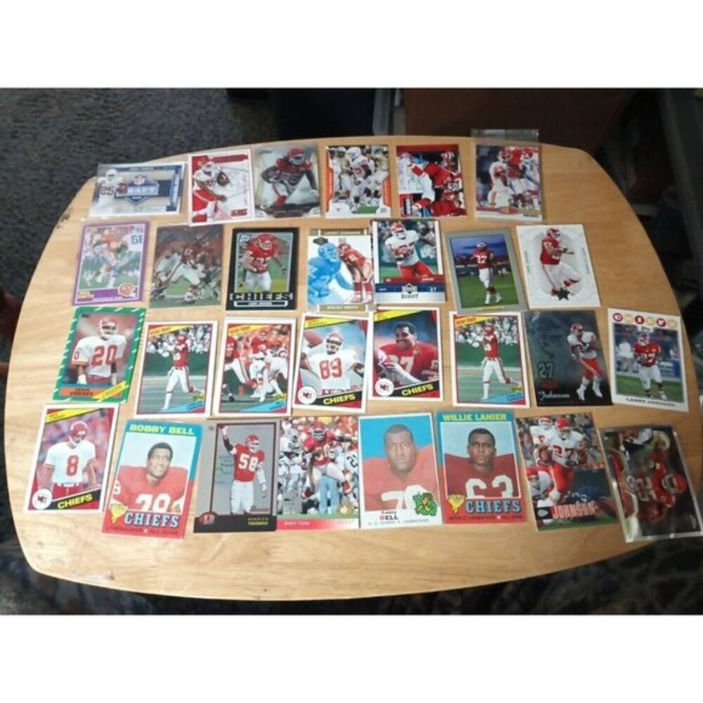 NFL Football 75 card lot  Kansas City Chiefs Legends Bell Thomas Lanier